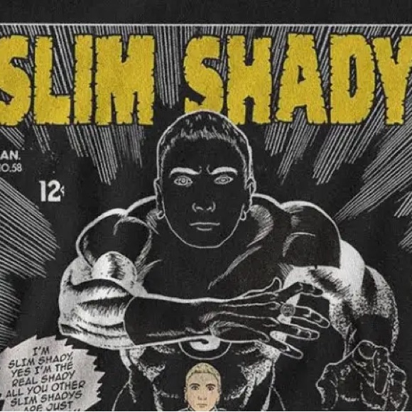 Eminem Slim Shady Comic Style Graphic T-Shirt Size Small - Picture 6 of 7